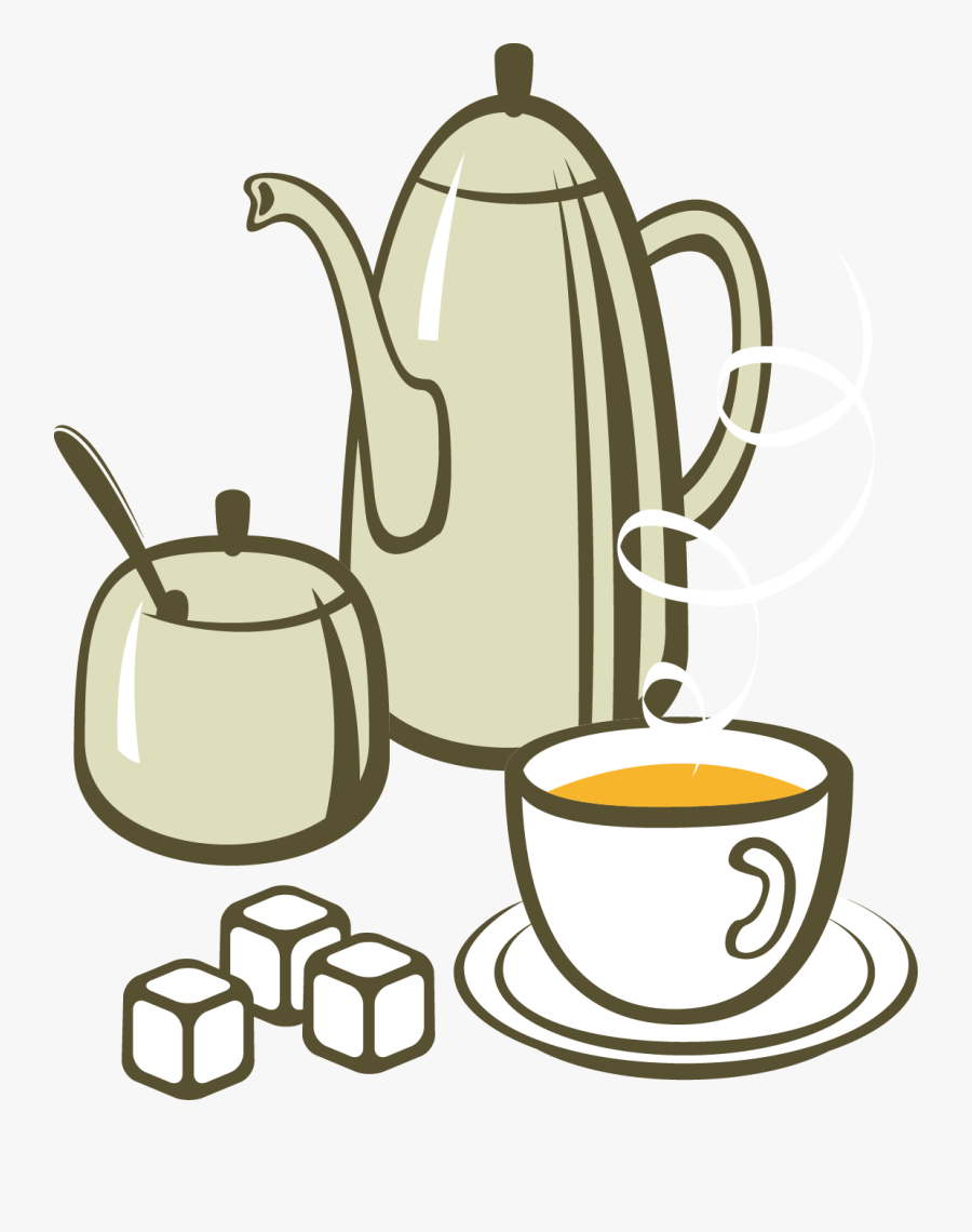 Tea Coffee Breakfast European Cuisine Clip Art - Tea Coffee Clip Art, Transparent Clipart
