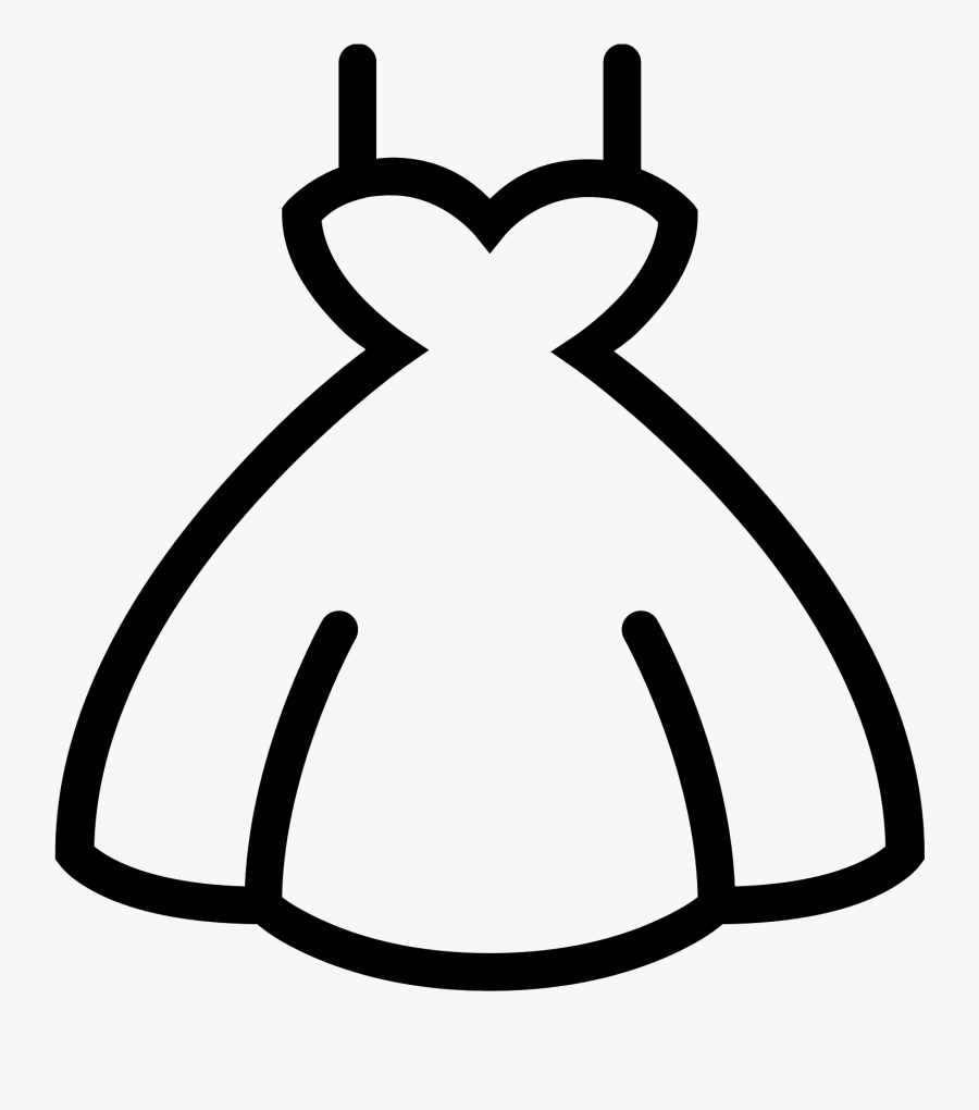 Wedding Dress Icon Free - Dress Icon Png, Transparent Clipart