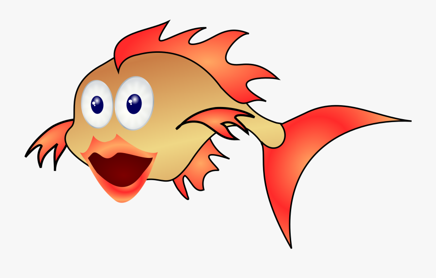 Goldfish Clipart School Fish - Fish Clipart Png Gif, Transparent Clipart