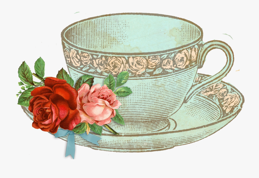 Transparent Tea Cup Png - Vintage Tea Cup Png, Transparent Clipart