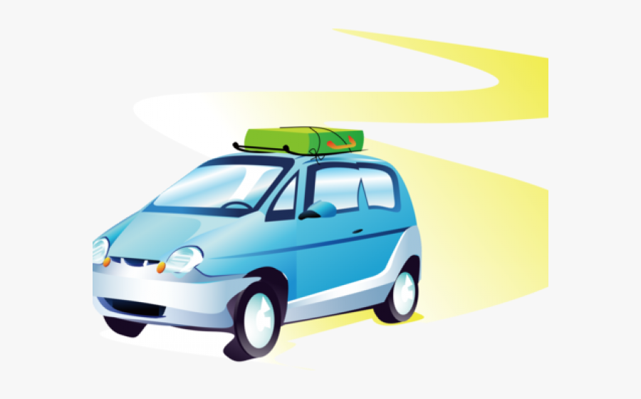 Vacation Clipart Fast Car - Travel Road Trip Clipart, Transparent Clipart
