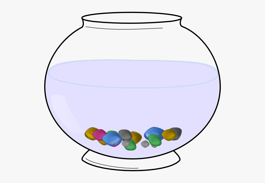 Goldfish Bowl Clipart - Empty Aquarium Clipart, Transparent Clipart