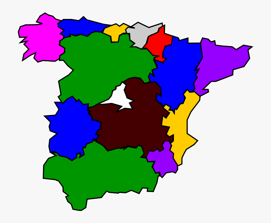 Spanish Regions 01 - Spain Regions Clipart, Transparent Clipart