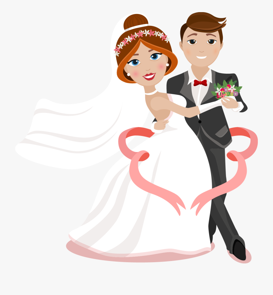 Groom Clipart Wedding Kiss - عريس وعروسة فيكتور Png, Transparent Clipart