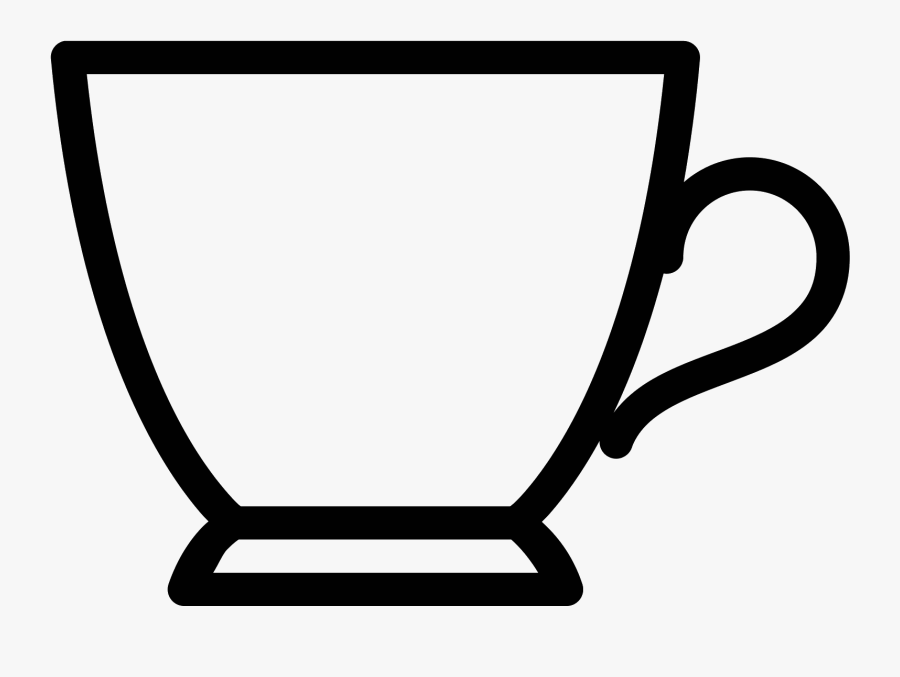 Tea Clipart Outline - Teacup Icon Png, Transparent Clipart