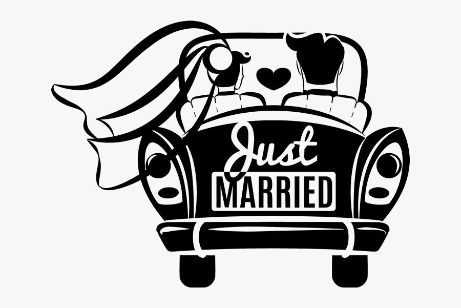 Znalezione Obrazy Dla Zapytania Samochód Młodej Pary - Just Married Car Png, Transparent Clipart