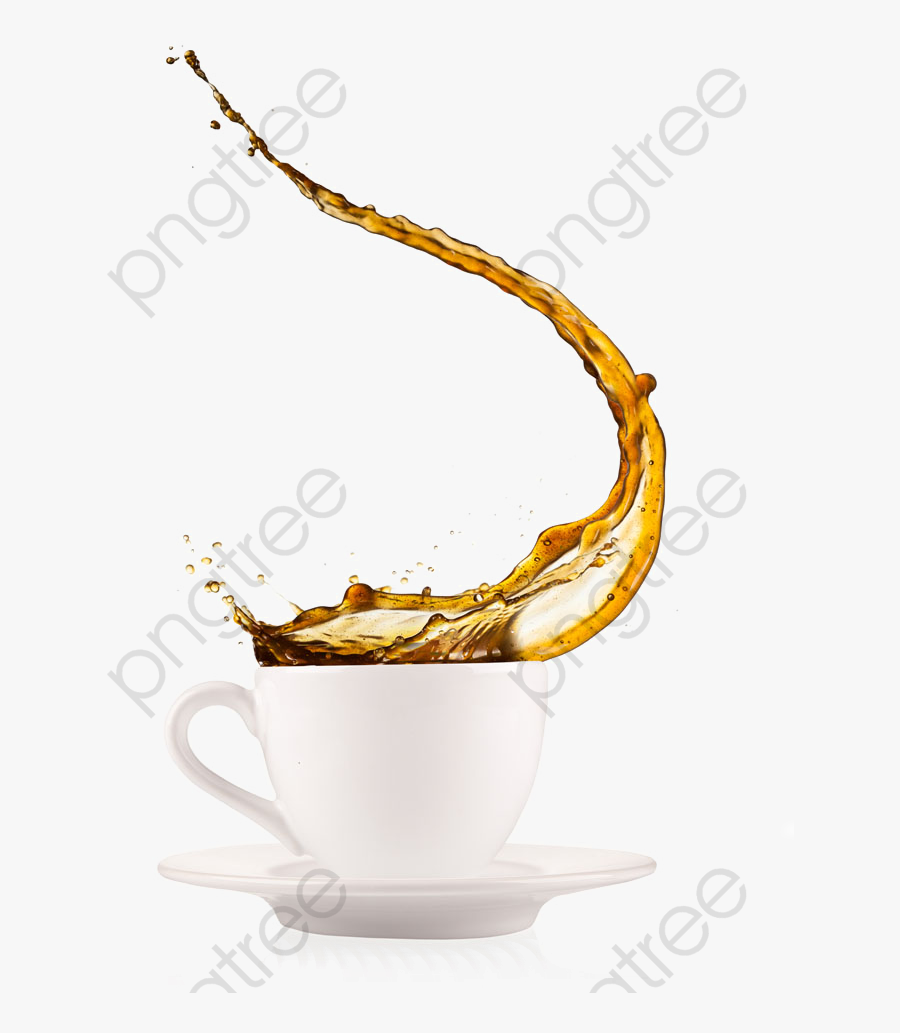 Tea Drinks - Coffee Cup Splash Png, Transparent Clipart