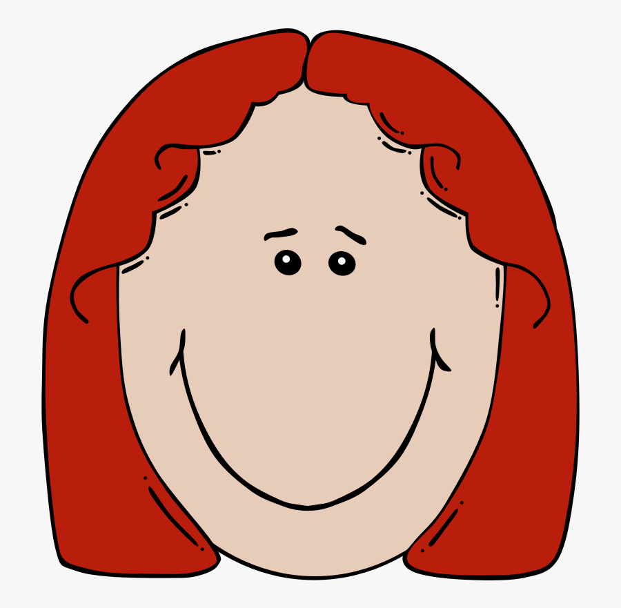 Lady Face Cartoon Clip Art At Clker - Sad Girl Face Clipart, Transparent Clipart