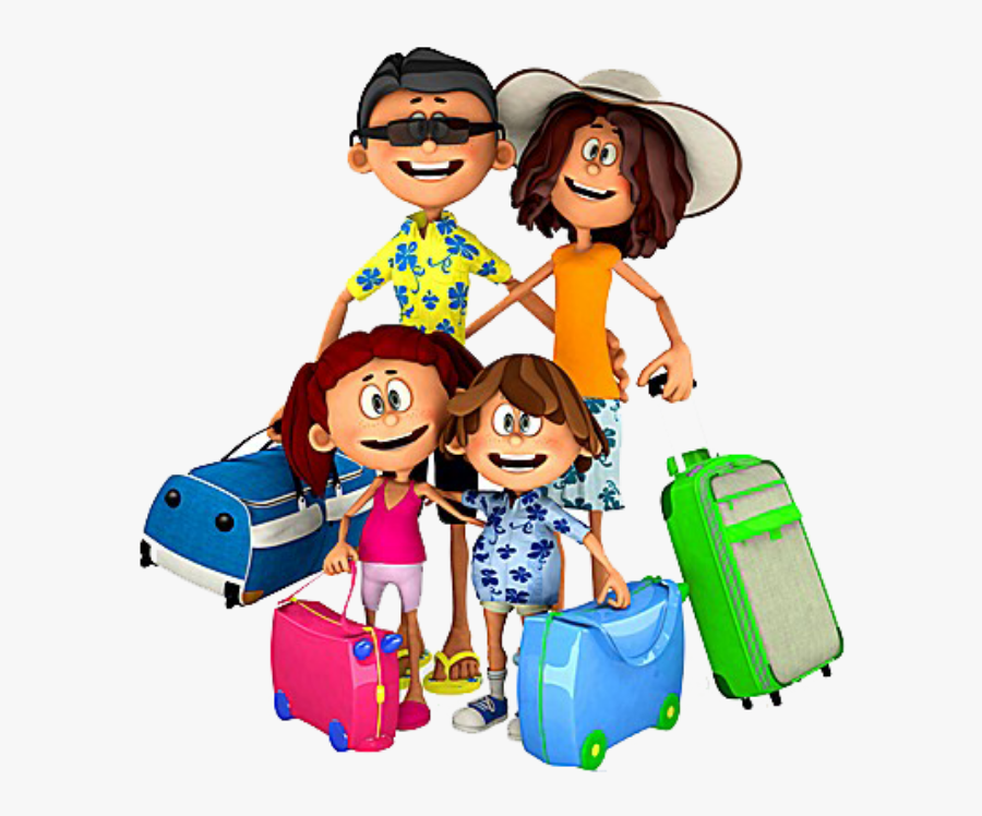 Transparent Family Travel Clipart - Go On Vacation Clipart, Transparent Clipart