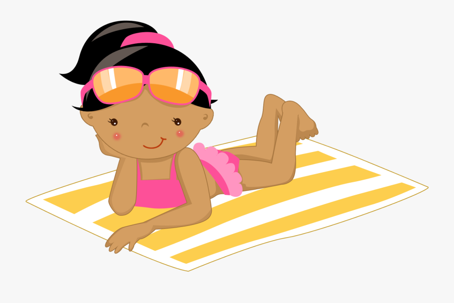 Sgblogosfera Mar A Jos - Girl In Beach Cartoon Png, Transparent Clipart