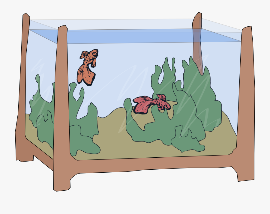 Grass,art,carnivoran - Fish Tank Clipart Big, Transparent Clipart