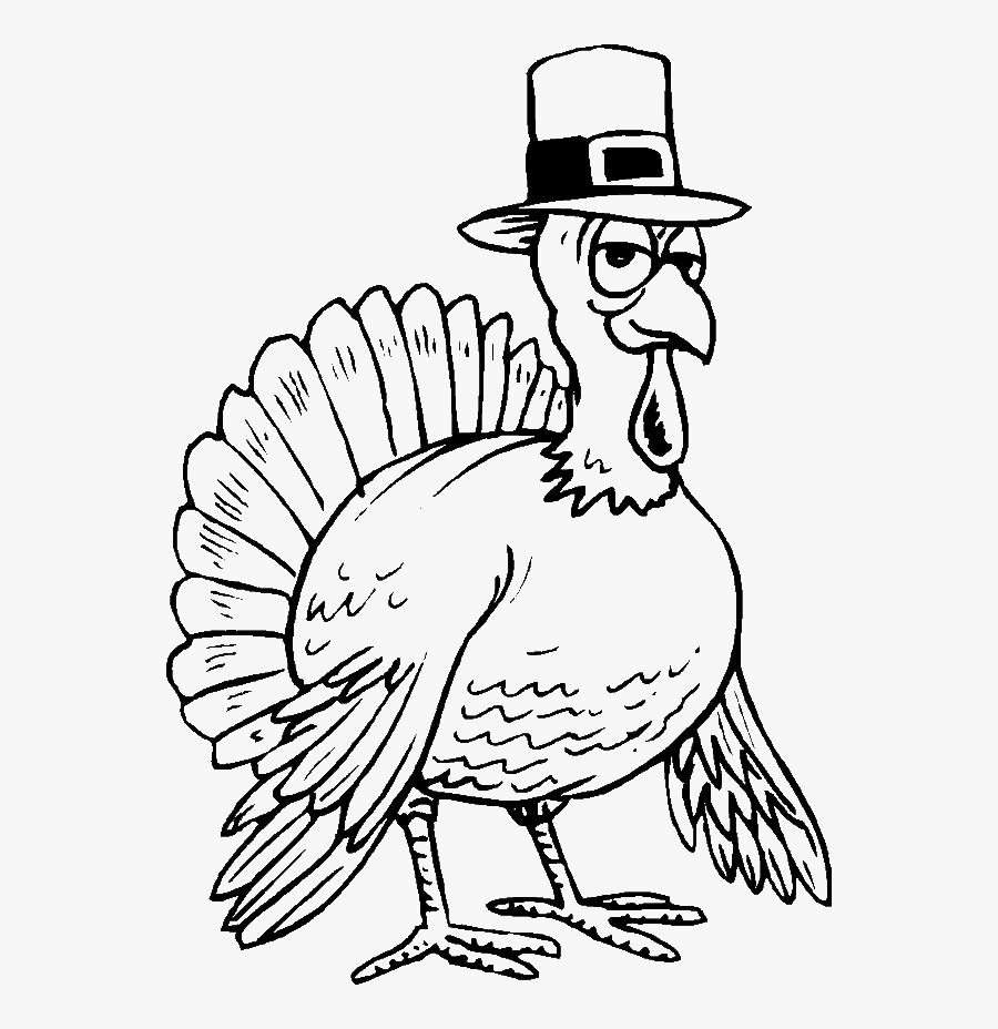 Animals Coloring Pages • Page 11 Of 17 • Got Coloring - Funny Turkey Cartoon Drawing, Transparent Clipart