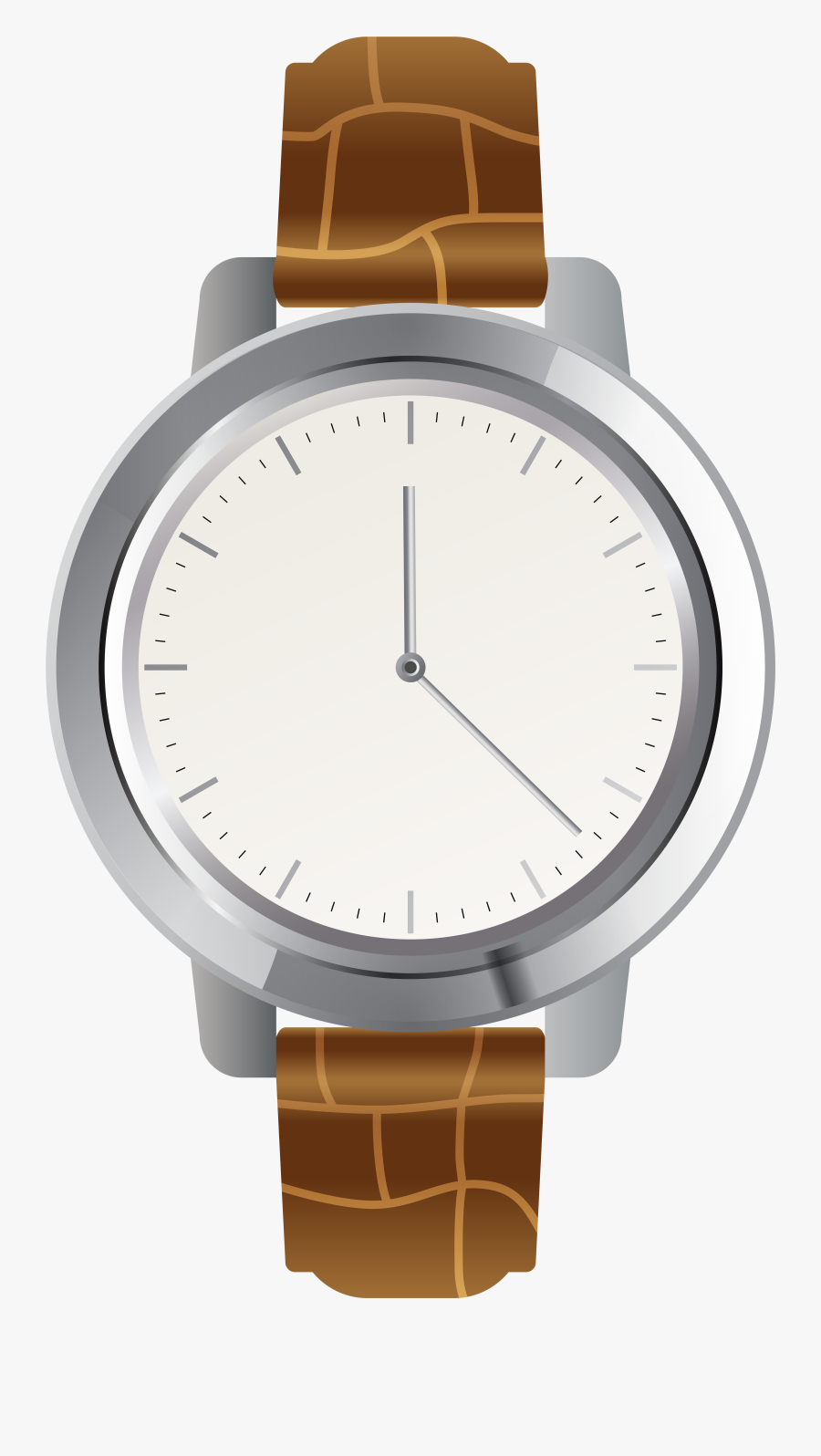 Brown Wrist Watch Png Clip Art - Wrist Watch Clipart No Background, Transparent Clipart