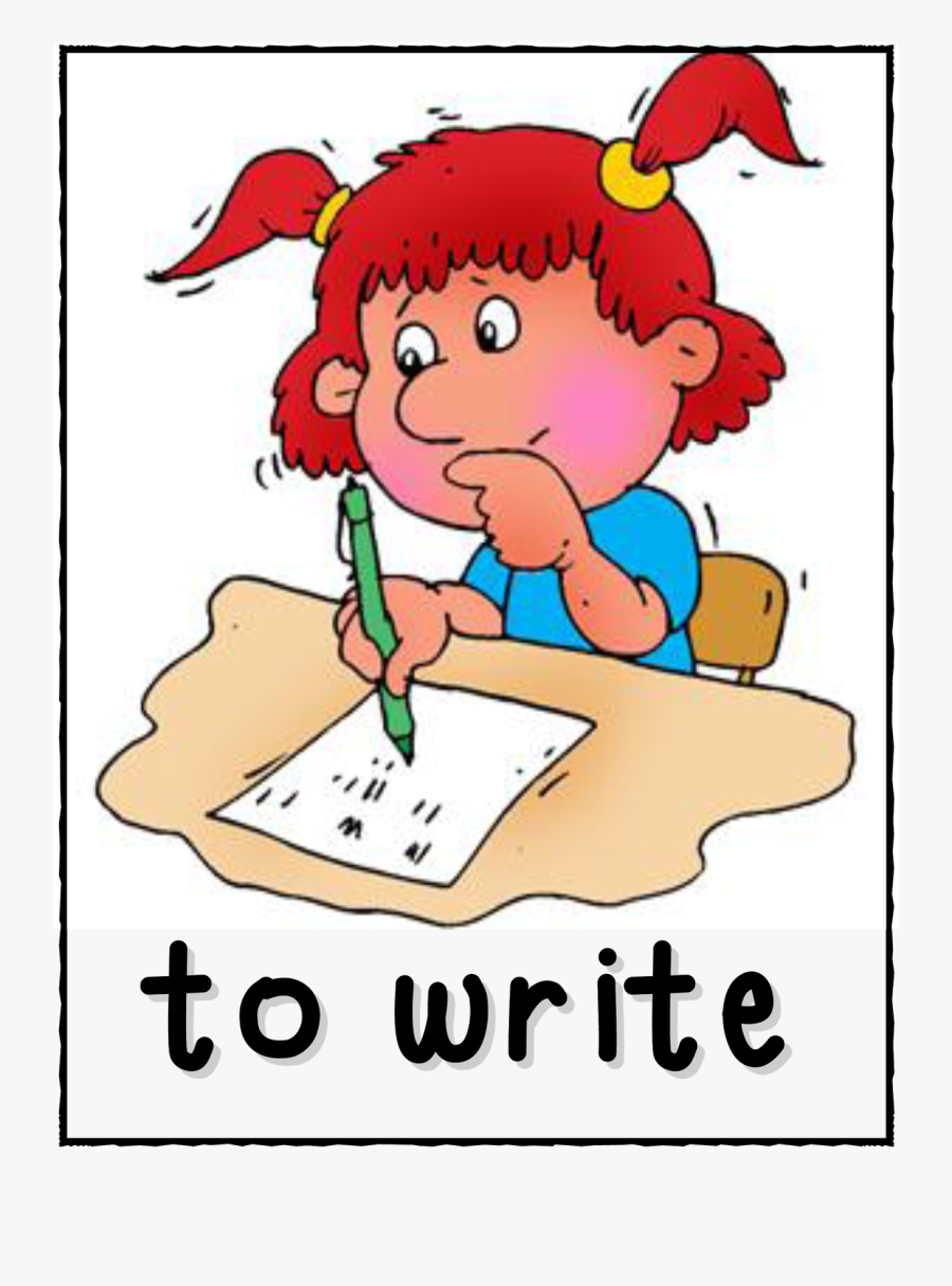 Spanish Verb Clipart - Clipart Pictures Of Action Words, Transparent Clipart