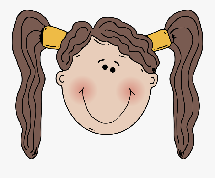 Pony Clipart - Girl Face Clip Art, Transparent Clipart