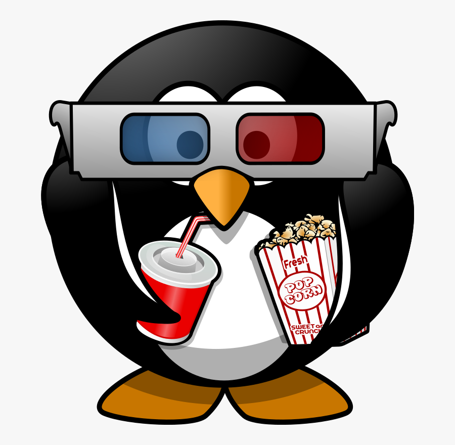 Free Clipart - Cinema Penguin, Transparent Clipart