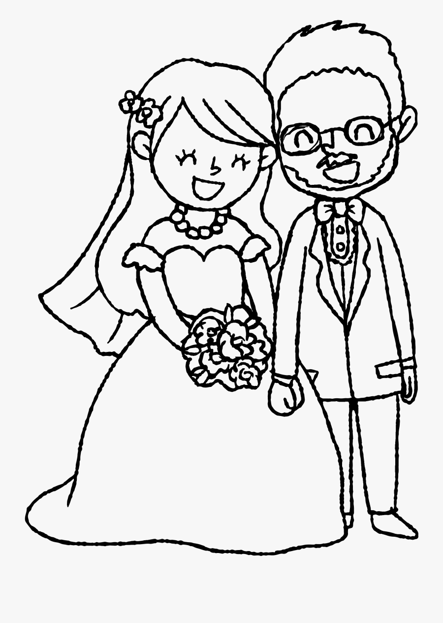 Freeuse Download Bride Clipart Black And White - Bride Clip Art Black White, Transparent Clipart
