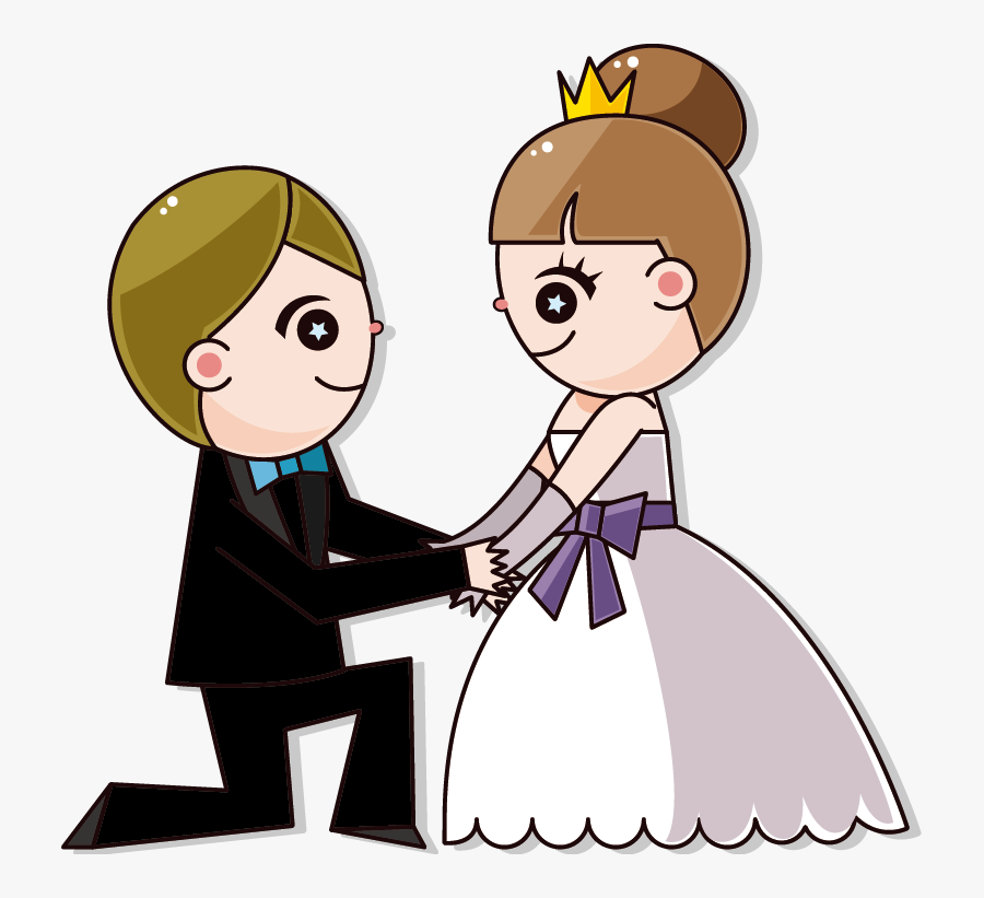 Wedding Invitation Cartoon Bride - Marriage Cartoon Images Png, Transparent Clipart
