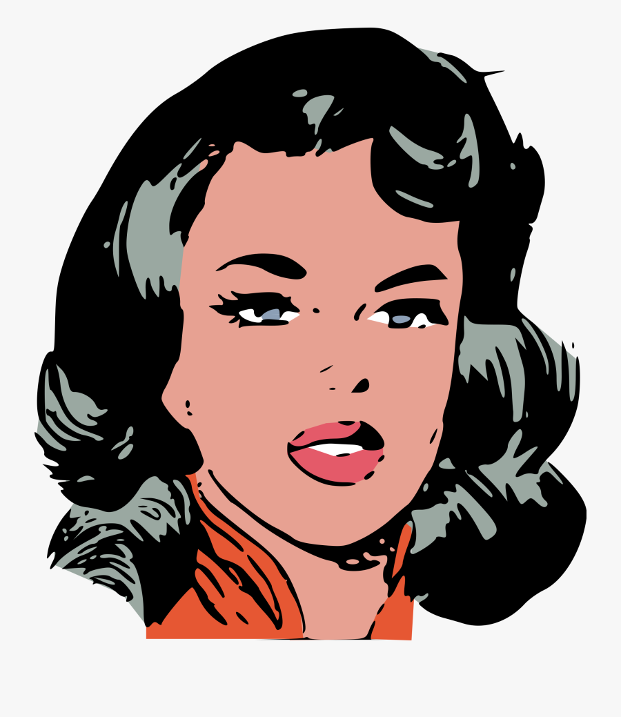 Thumb Image - Female Face Clip Art, Transparent Clipart