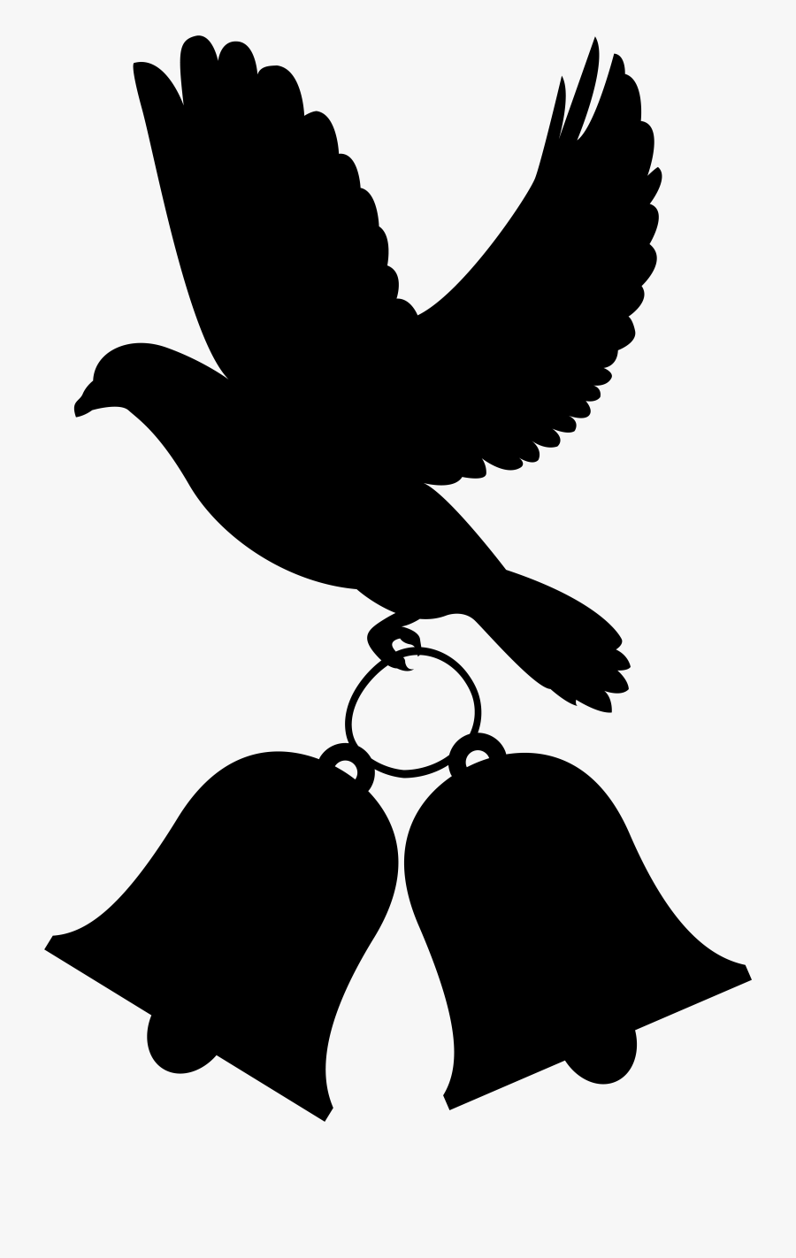 Turtle Dove Silhouette At Getdrawings - Clip Art Wedding Decorations, Transparent Clipart