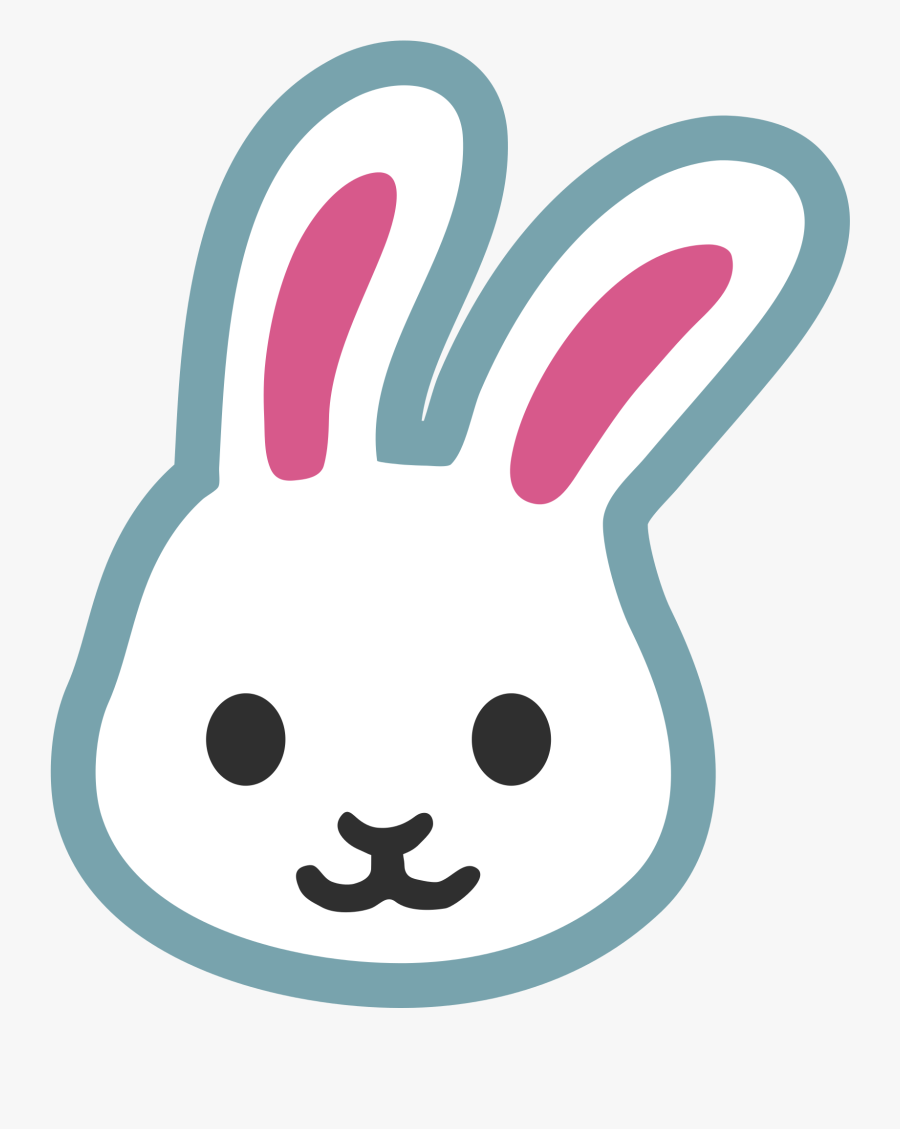 Vector Rabbit Face - Rabbit Emoji Png Hd, Transparent Clipart
