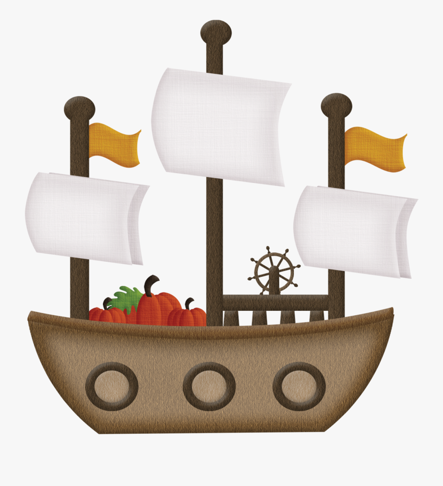 Pilgrim Boat Clip Art, Transparent Clipart
