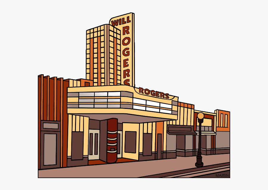 Famous Landmarks From Illinois - Movie Theater Building Clipart Transparent, Transparent Clipart