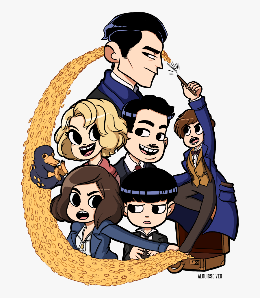 Newt Scamander Vs The - Cartoon, Transparent Clipart