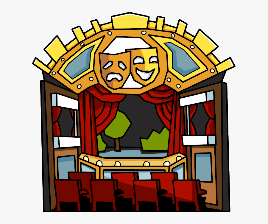 Scribblenauts Movie Theater Clipart , Png Download - Theatre Png, Transparent Clipart