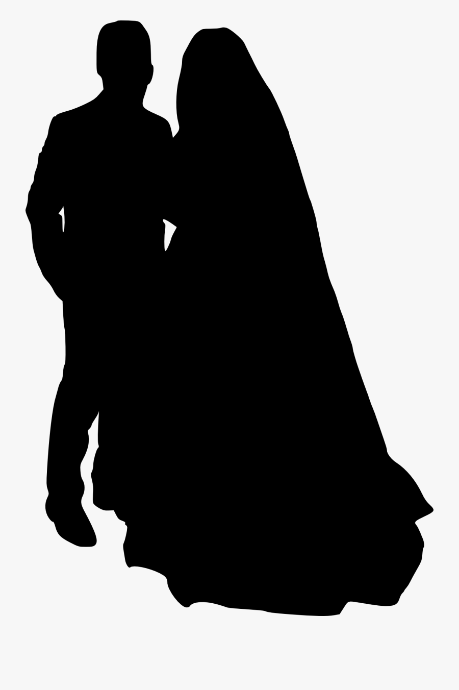 Silhouette Clipart Bride - Portable Network Graphics, Transparent Clipart