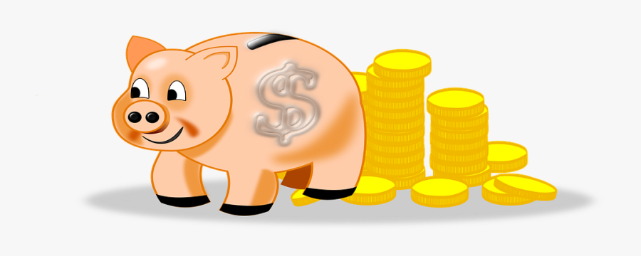 Piggy Bank, Coins, Money, To Save - Investments Clipart, Transparent Clipart