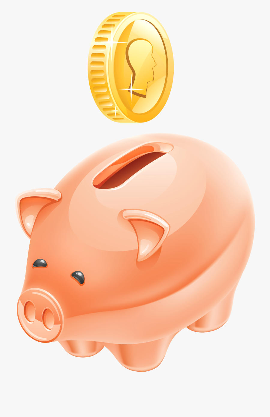 Piggy Bank Clipart Picture - Transparent Background Piggy Bank Transparent, Transparent Clipart