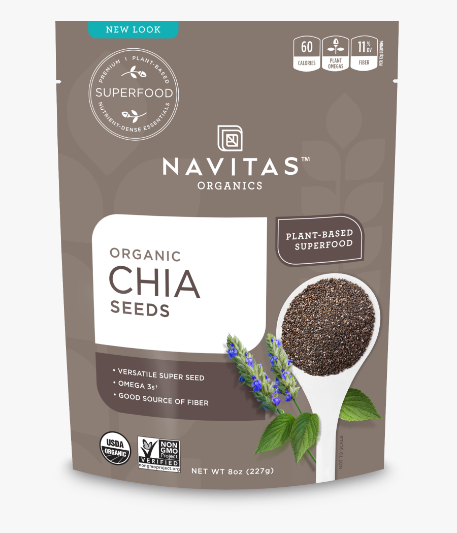 Navitas Organics - Navitas Chia Seeds, Transparent Clipart