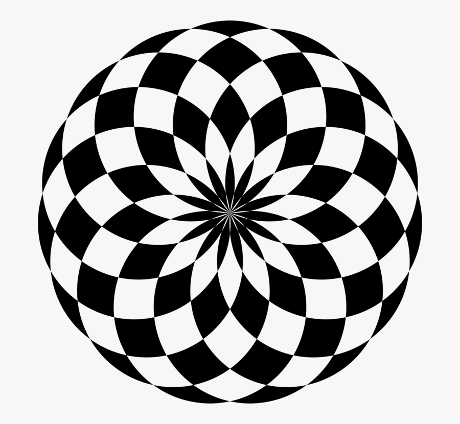 Ball,symmetry,monochrome Photography - Compass Circle Design Patterns, Transparent Clipart
