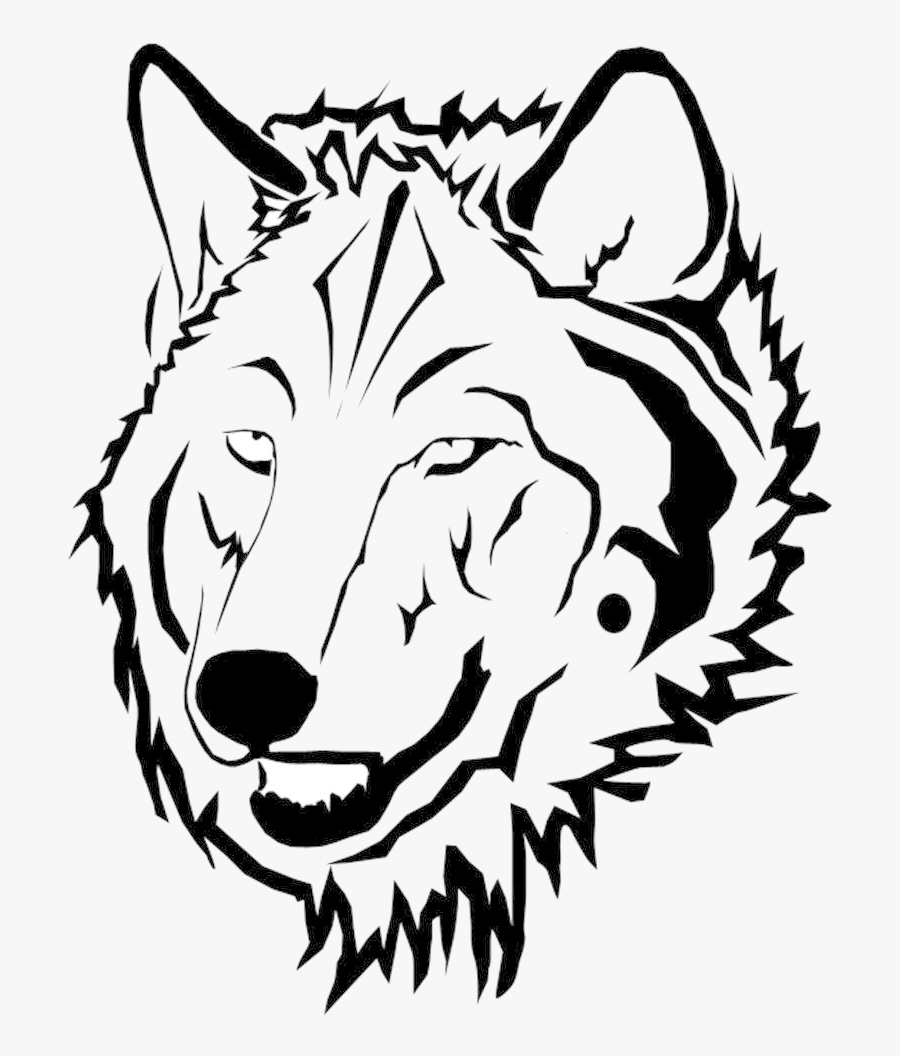 Wolf Clipart Face Collection Transparent Png - Coloring Book, Transparent Clipart