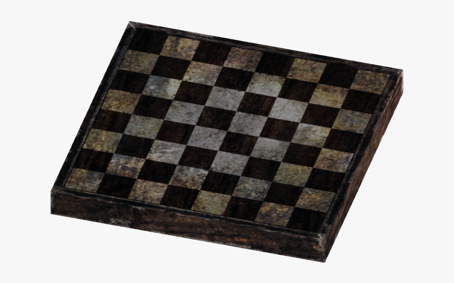 Checkerboard With Checkers - Oak Endgrain Chess Board, Transparent Clipart