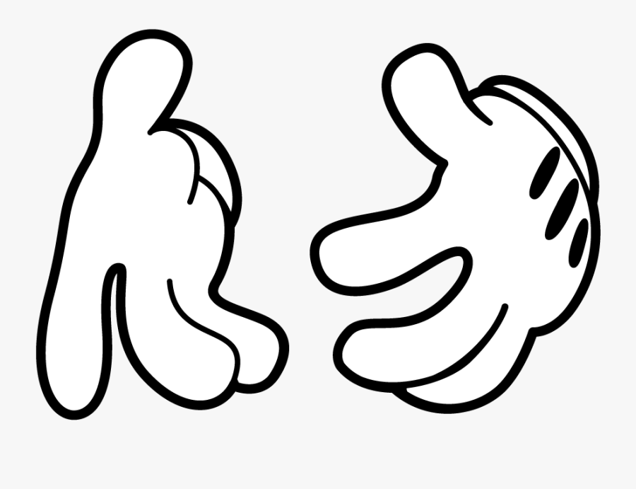 Mickey Mouse Hands Drawing At Getdrawings Com - Mickey Mouse Hands Png, Transparent Clipart