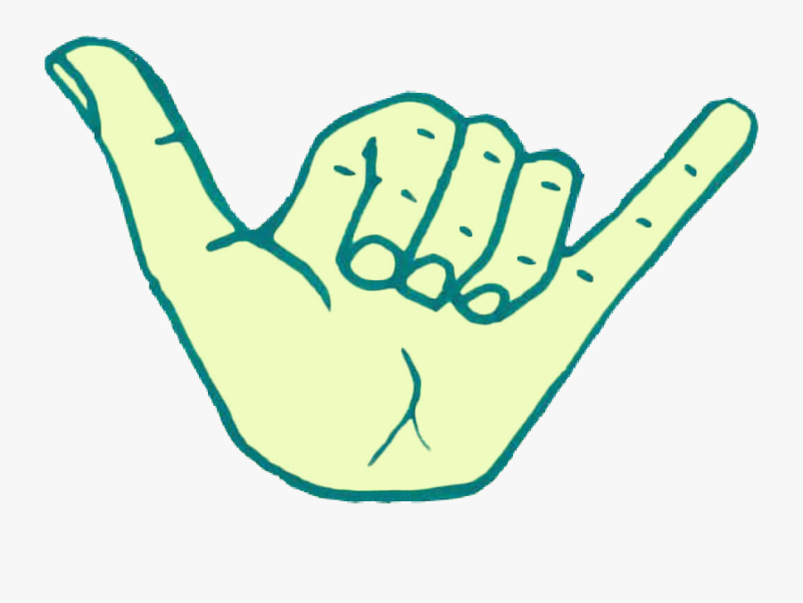 ##tumblr #skate #shaka #shake #hand #freetoedit - Illustration, Transparent Clipart