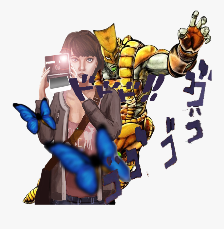 Life Is Strange Cartoon Fictional Character - Stardust Crusaders Jojo Meme, Transparent Clipart
