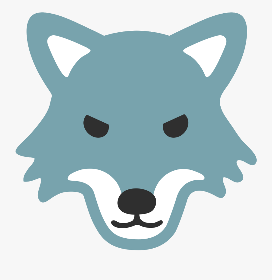 Svg Wolf Emoji, Wolf Face, Filing, Clip Art - Wolf Face Emoji, Transparent Clipart