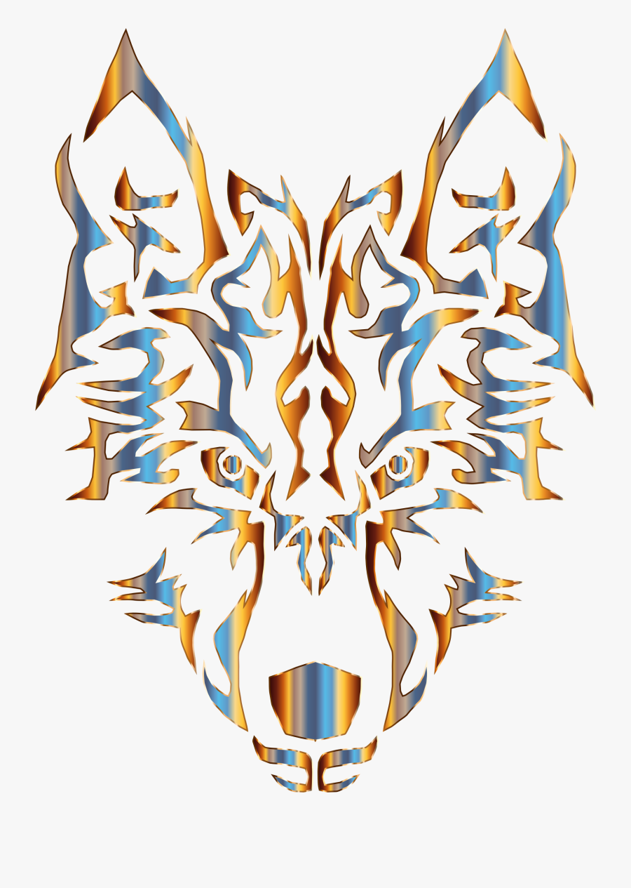 Clip Art Abstract Wolf - Wolf Logo No Background, Transparent Clipart