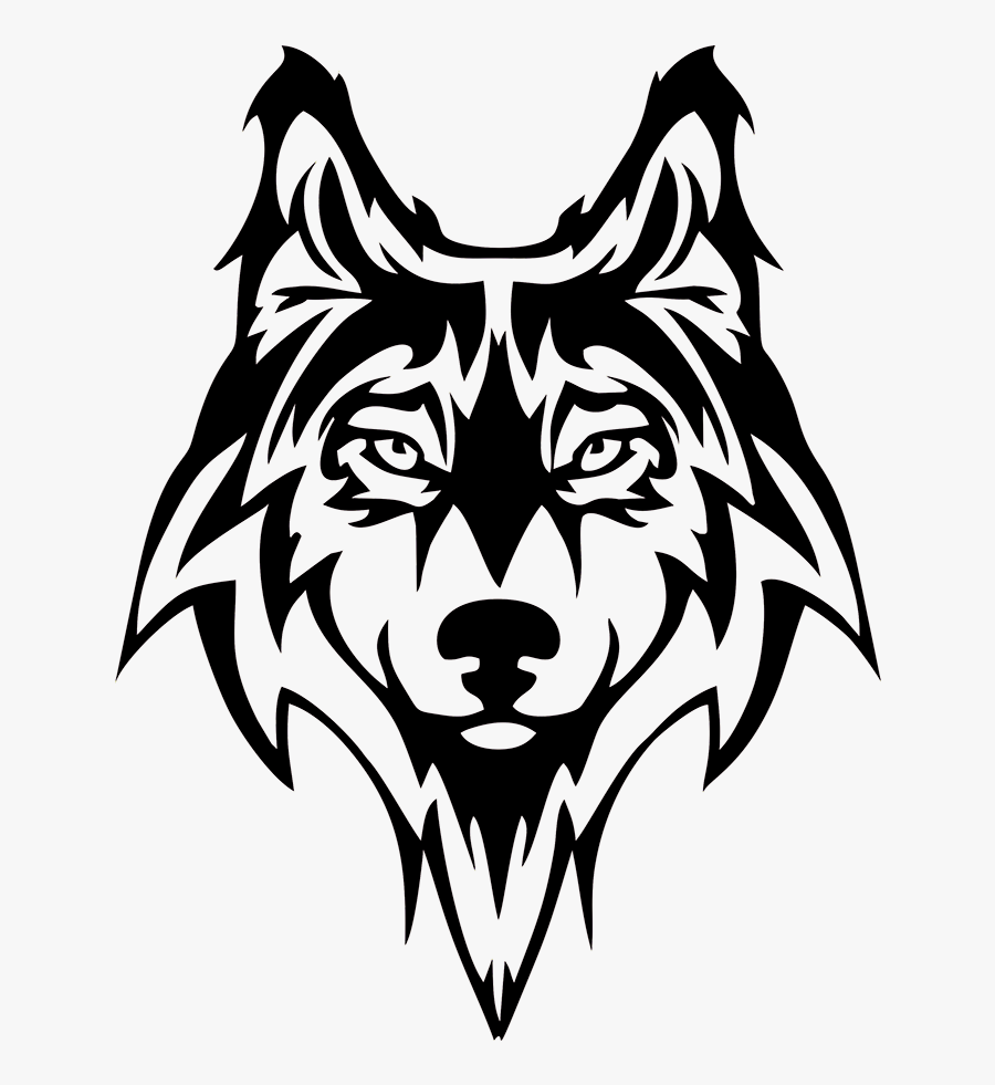 Wolf Dog Doggy Snout Jdm Auto Car Bumper Window Vinyl - Wolf Head Silhouette Vector, Transparent Clipart