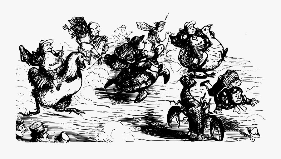 Strange Animal Race Clip Arts - Camiseta Premium, Transparent Clipart