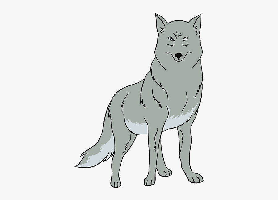 How To Draw Wolf - Drawing, Transparent Clipart