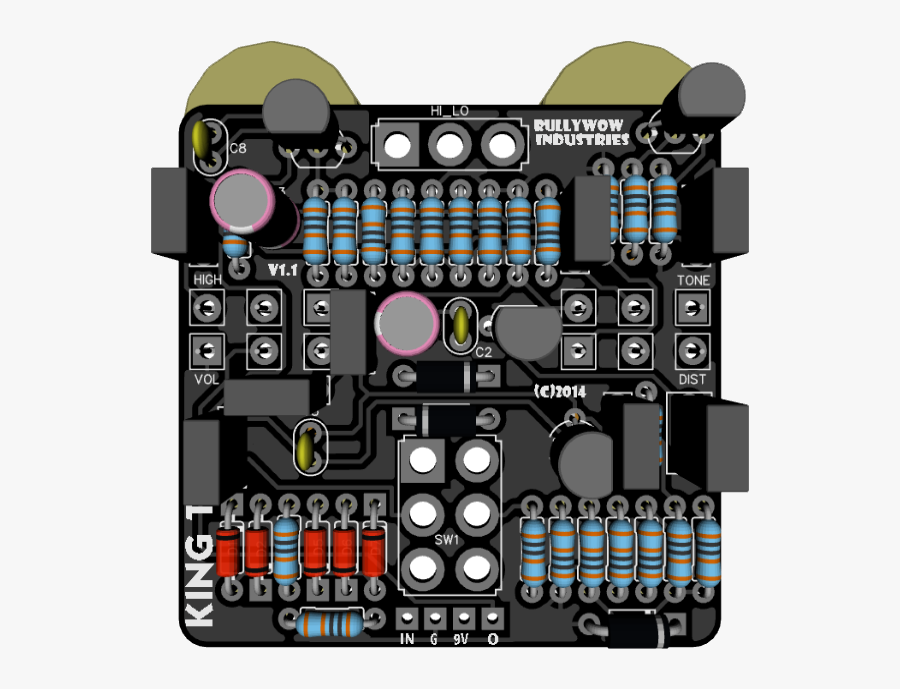 King Tut Fuzz Pcb , Png Download - Rullywow King Tut, Transparent Clipart