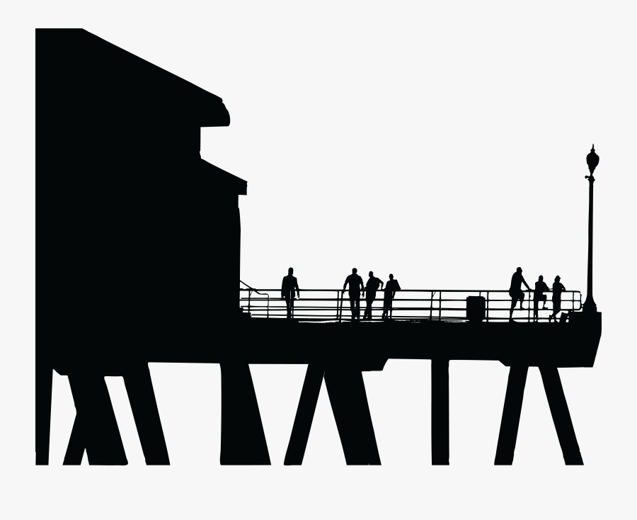 Stock - Pier Silhouette Png, Transparent Clipart