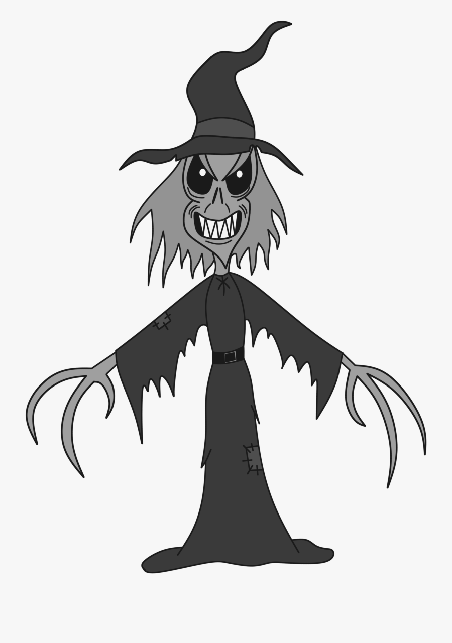 Scarecrowwitch - Cartoon, Transparent Clipart