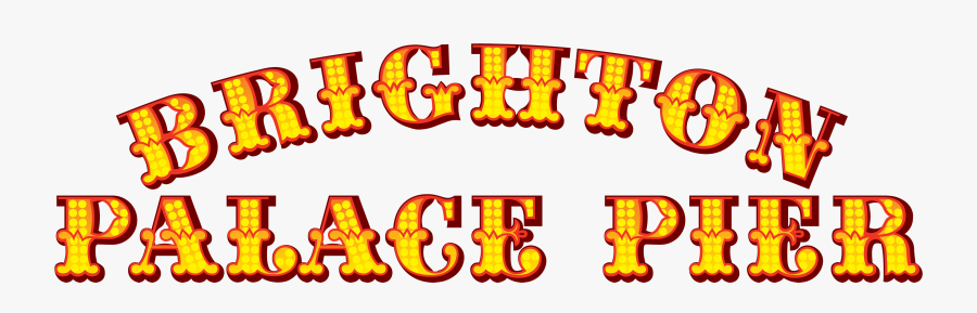 Brighton Palace Pier Logo, Transparent Clipart