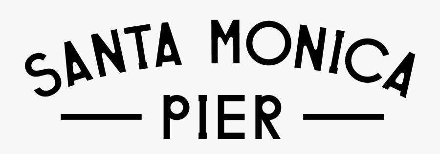 Logo - Santa Monica Pier Logo, Transparent Clipart
