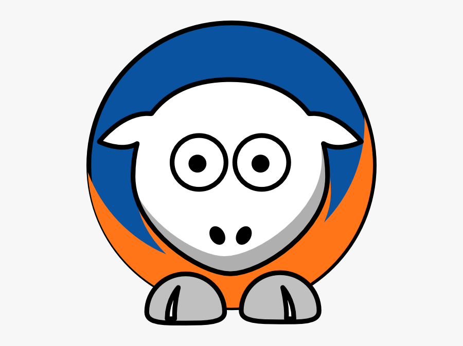 Sheep New York Knicks Team Colors Svg Clip Arts - College Football, Transparent Clipart
